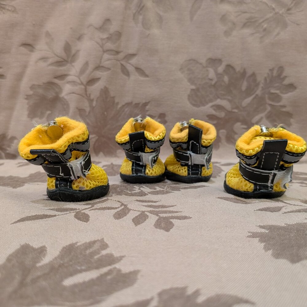 ACL Yellow and Black Dog Shoes, Size 3, EUC! - Picture 3 of 7